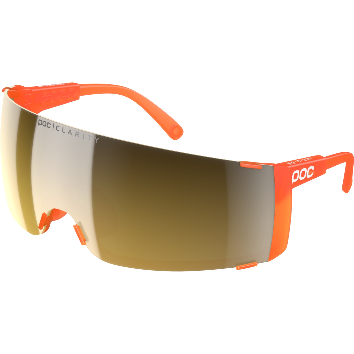 Produktbild von POC Propel Brille - Fluorescent Orange Translucent / Clarity Road/Sunny Gold + Clear