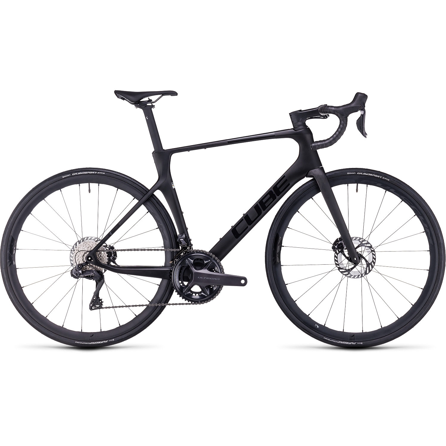 CUBE Bicicleta de Carretera Carbono AGREE C 62 Race 2024 carbon black