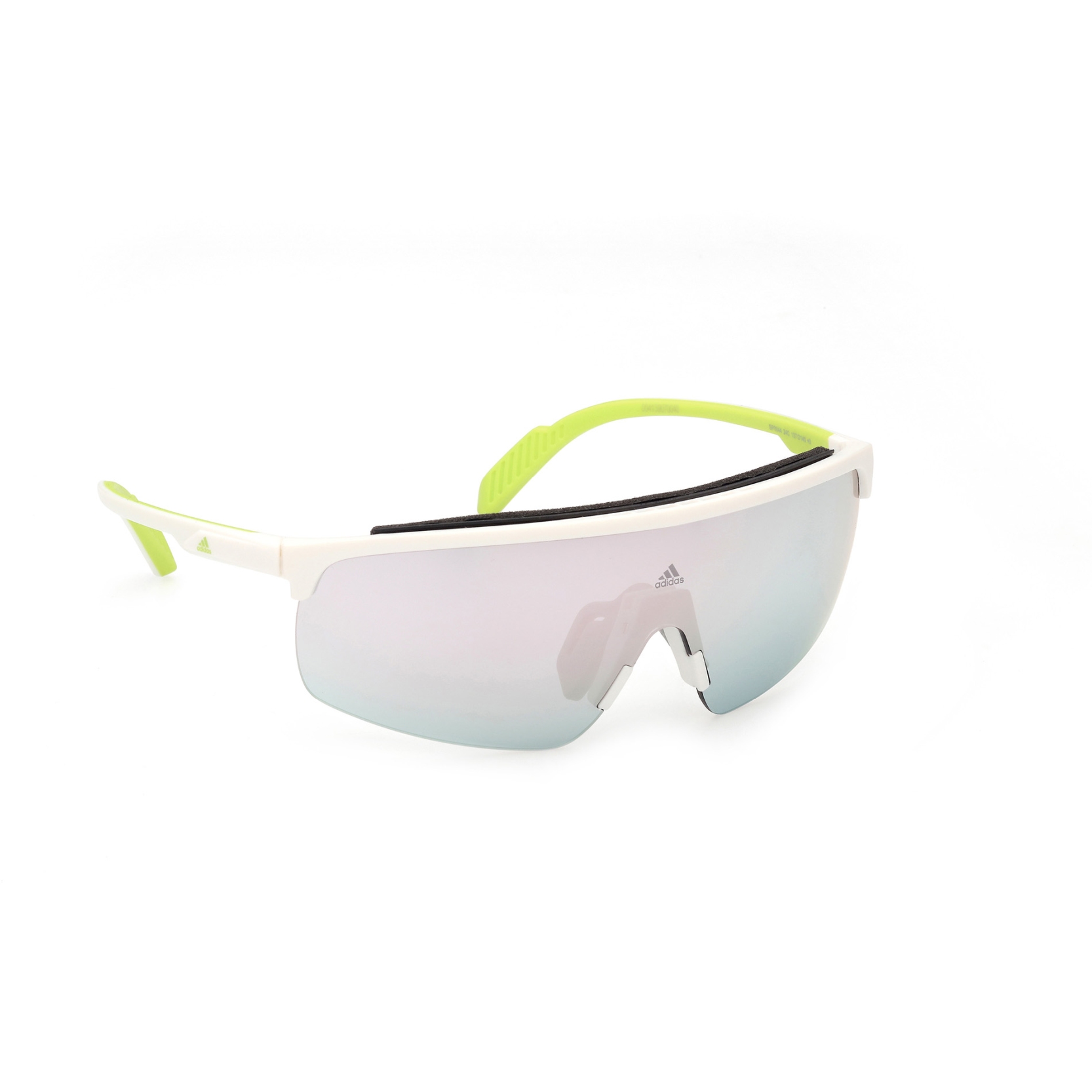 Produktbild von adidas Prfm Shield Lite Pro SP0044 Sport Sonnenbrille - Off White / Contrast Mirror Silver