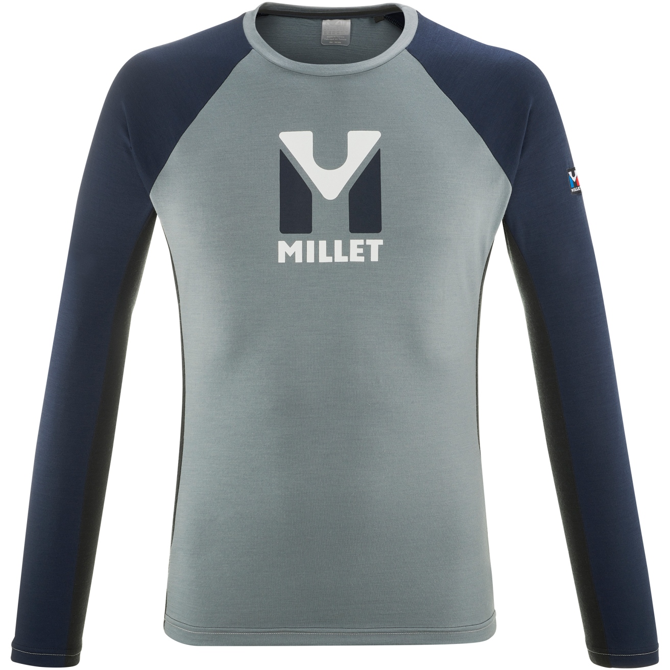 Picture of Millet Trilogy Logo Wool Men&#039;s Long-Sleeve Shirt - Monument/Saphir