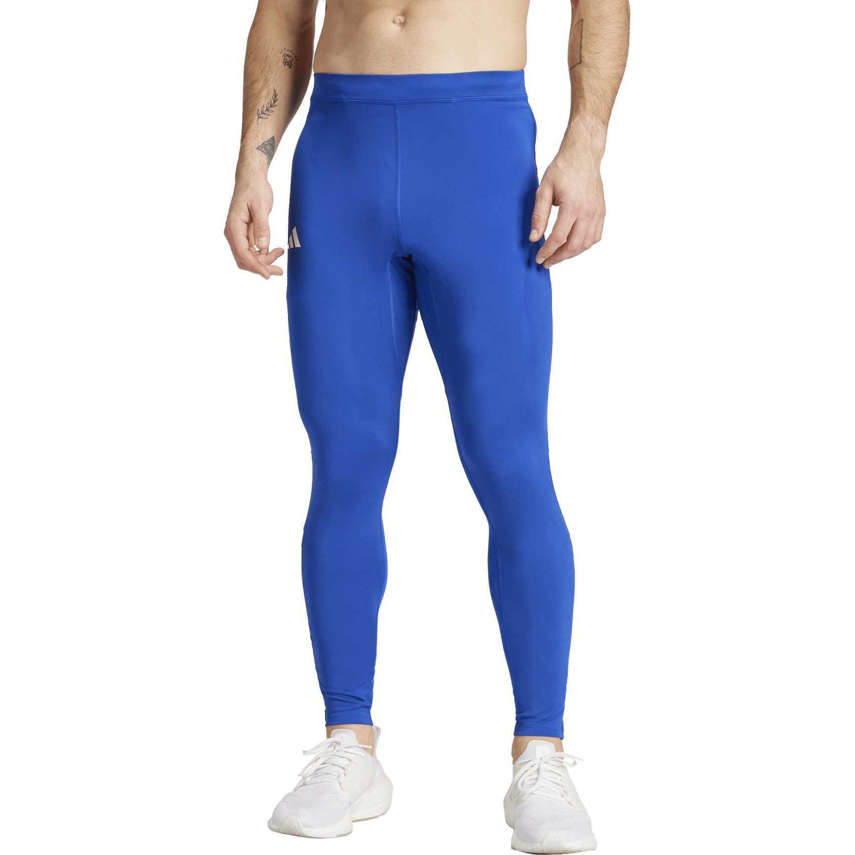 мужские колготки для бега adidas Adizero Essentials с длинным рукавом - королевский синий IT1465