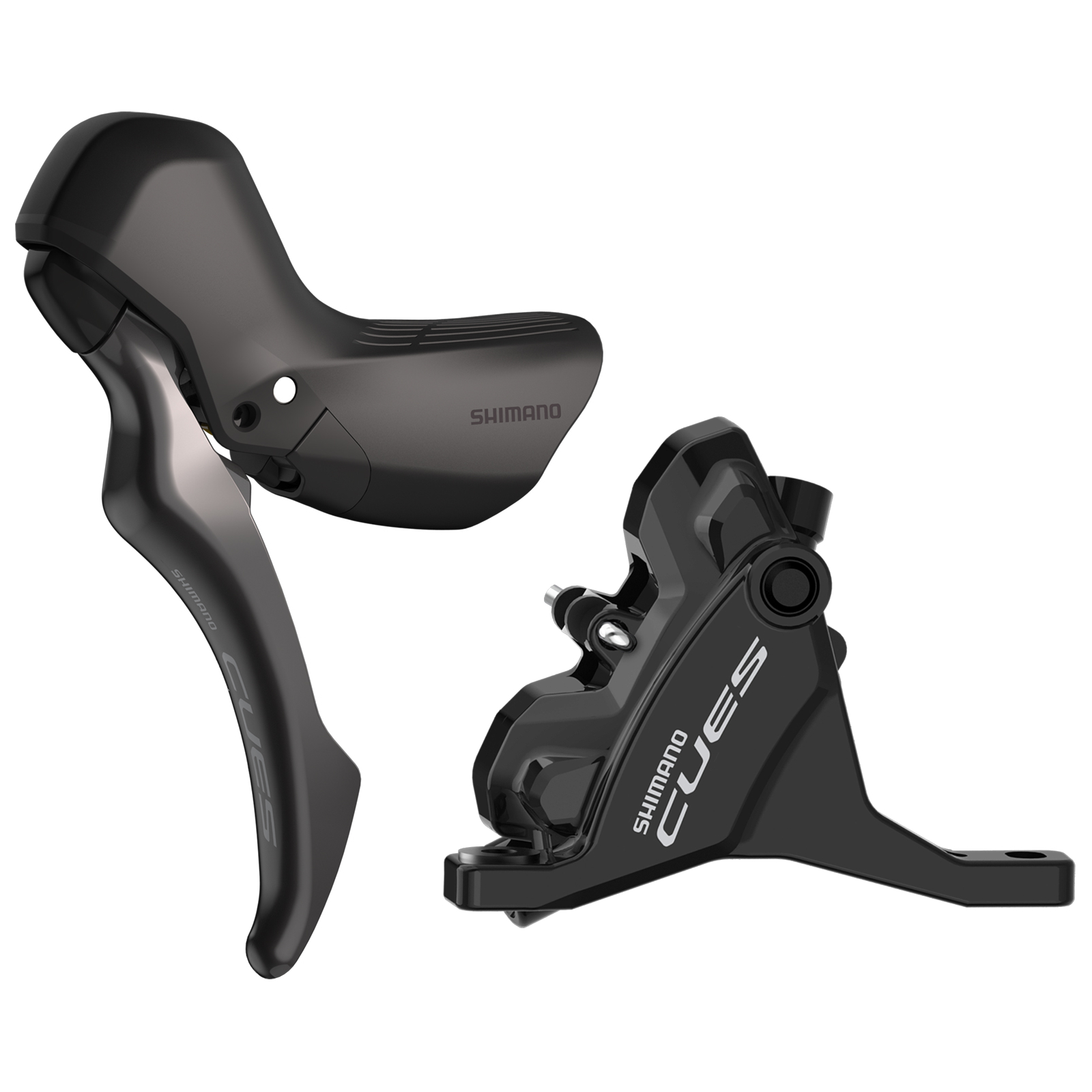 Дисковый тормоз Shimano CUES BL-U6030 / BR-U6030 - STI | Плоское крепление | J-образный комплект - левый (L) | передний (F)