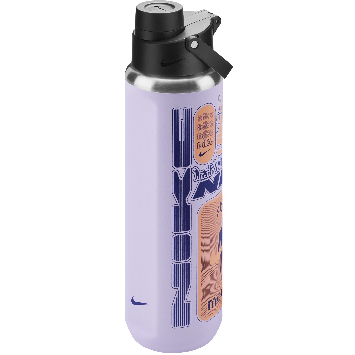 Produktbild von Nike Edelstahl Recharge Chug Trinkflasche 24oz/709ml - hydrangeas/black/deep night/apricot agate 520