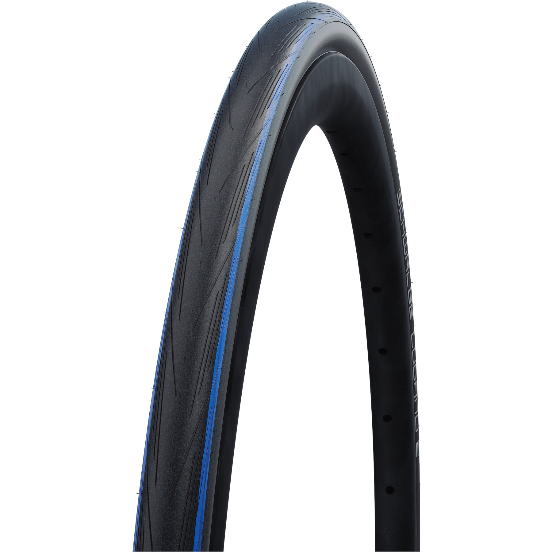 Picture of Schwalbe Lugano II Folding Tire - Active | Silica | K-Guard - 25-622 | Blue Stripes