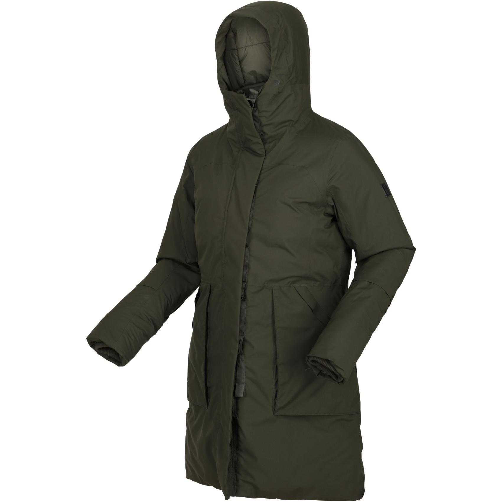 polar hybrid long down jacket