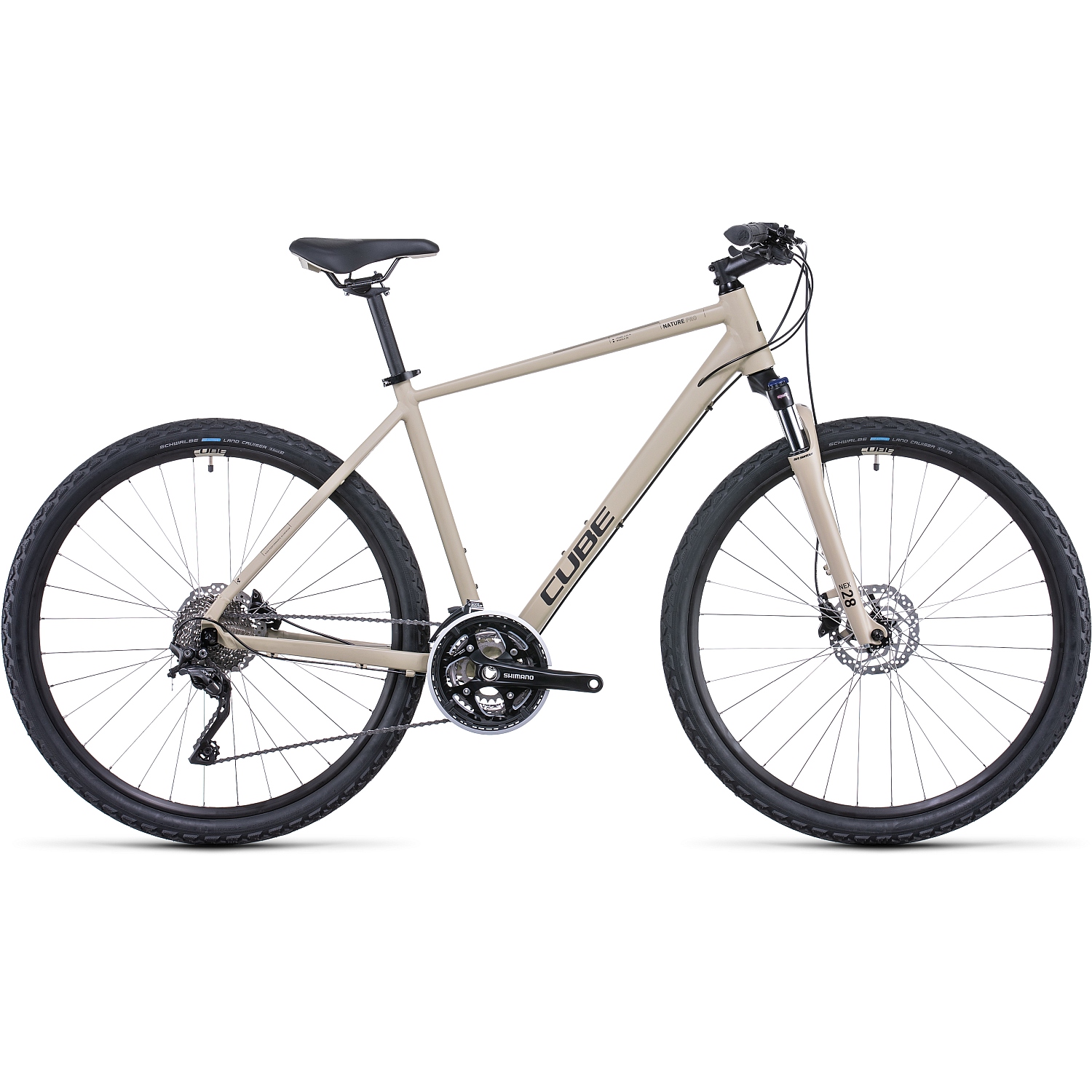 Picture of CUBE NATURE Pro - Crossbike - 2022 - desert/black A00