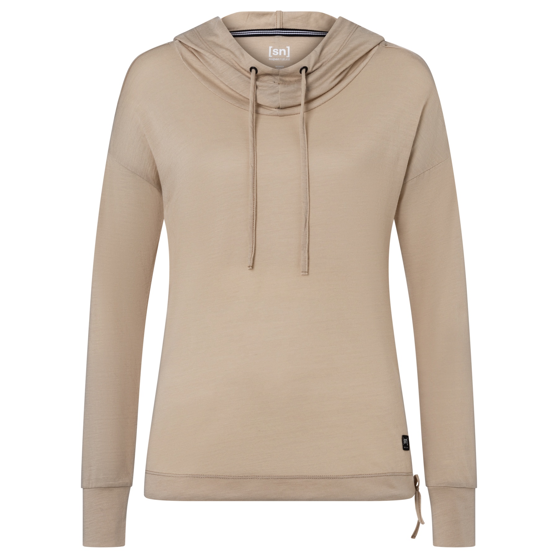 Produktbild von SUPER.NATURAL Funnel Kapuzenpullover Damen - White Pepper