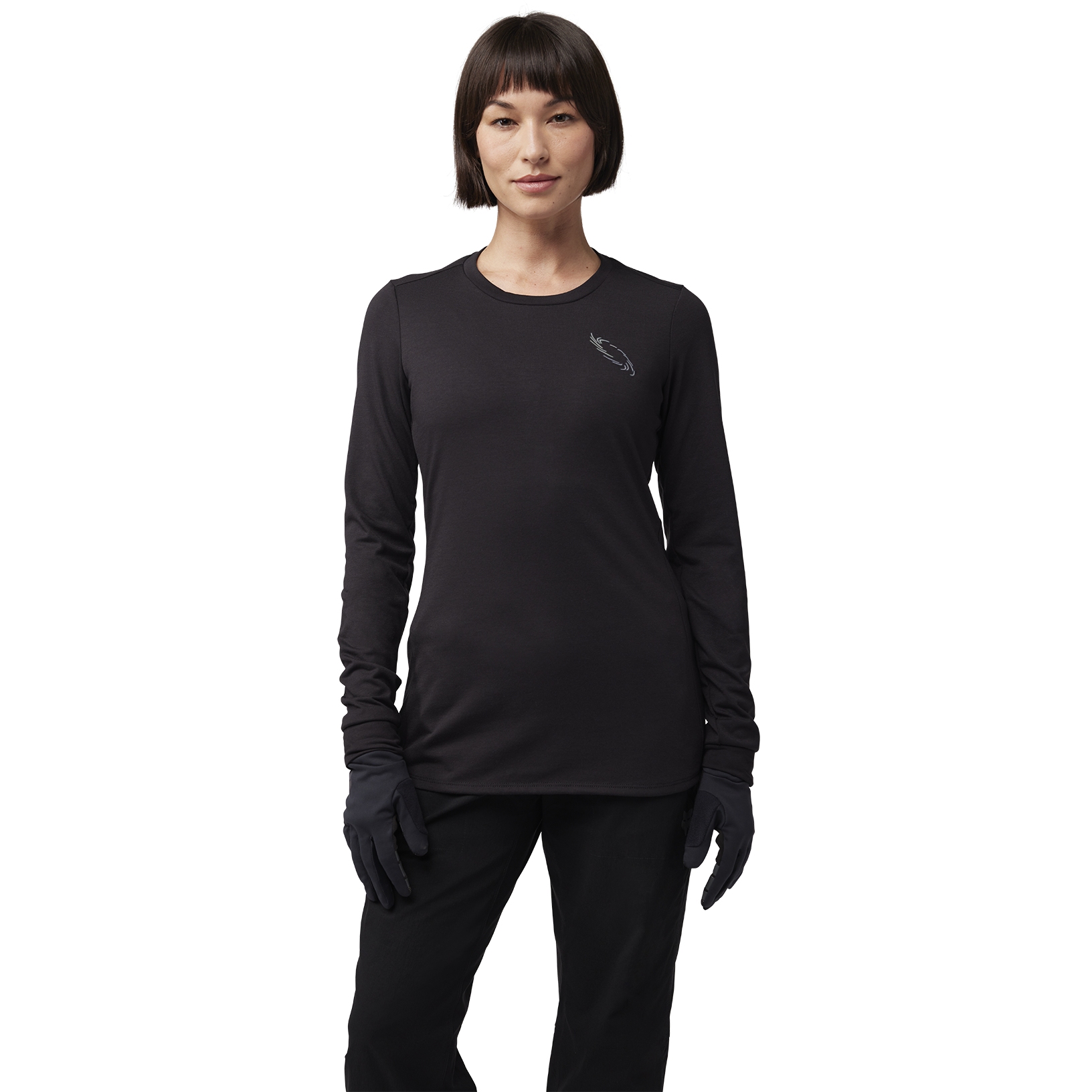 Productfoto van FOX Ranger Drirelease® MD Fietstrui met lange mouwen Dames - Lunar - zwart