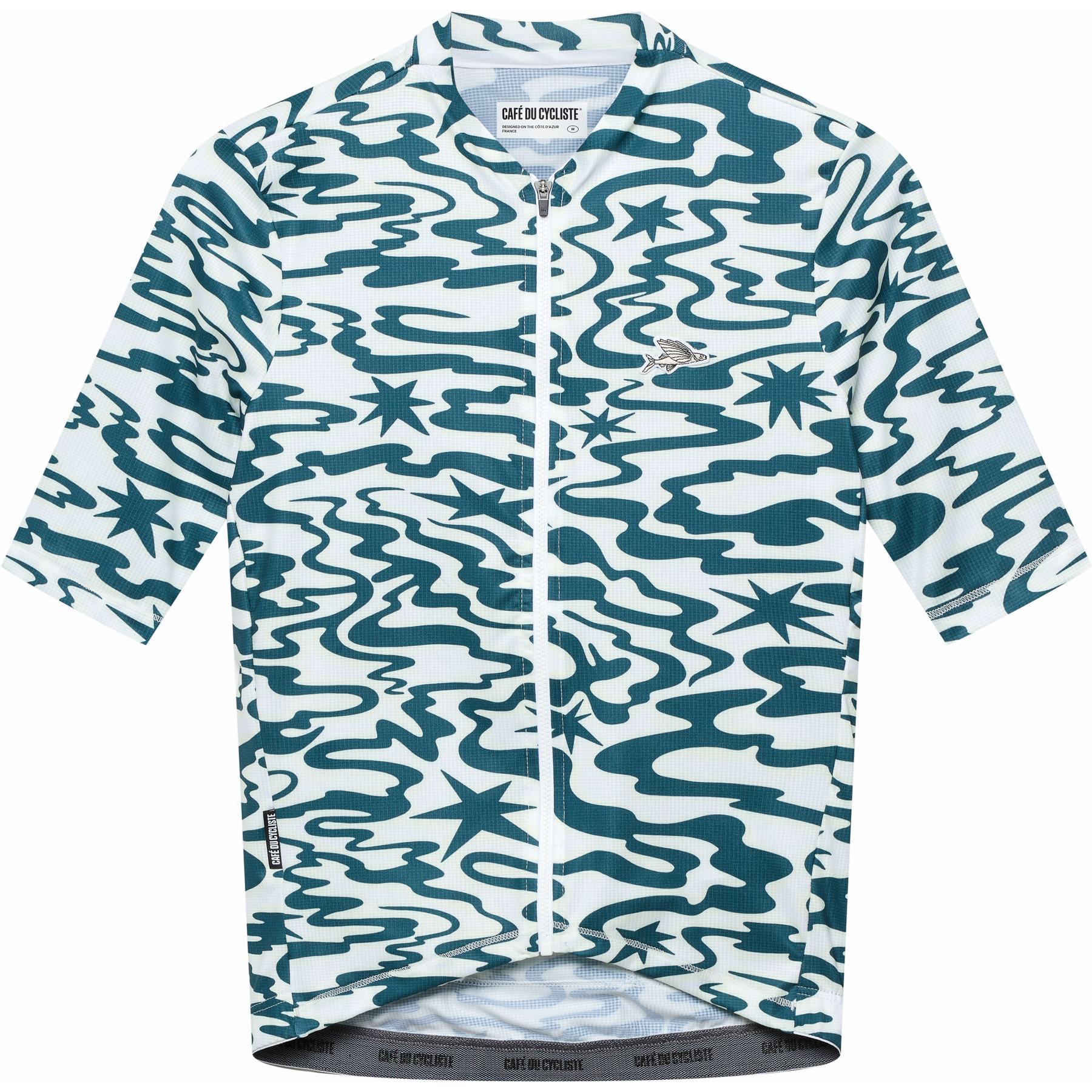 Café du Cycliste Laurette Short Sleeve Jersey Men - stars/dark sea
