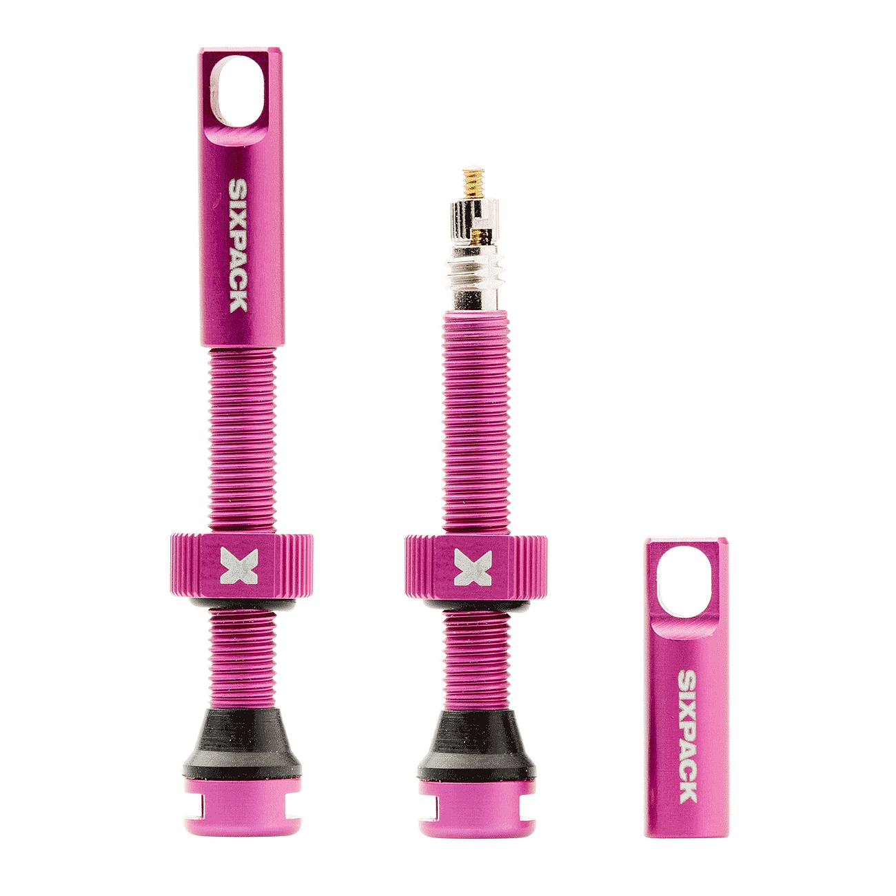 Picture of Sixpack Tubeless Valves (1 Pair) - 44mm - pink