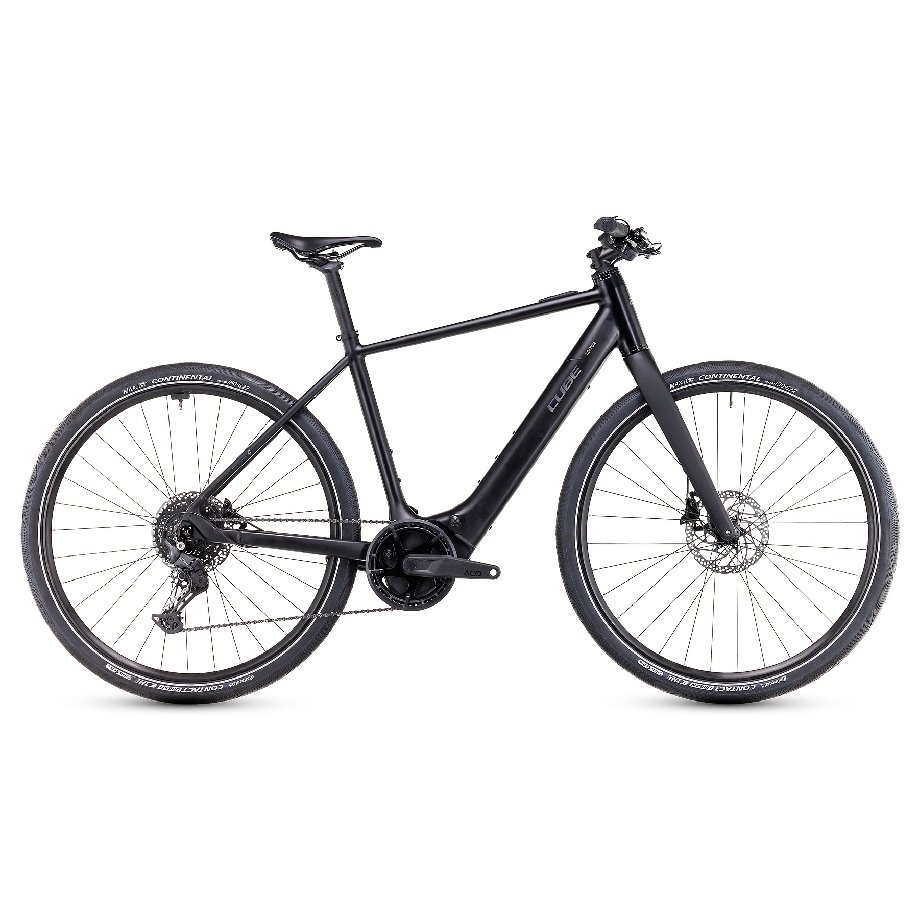 Picture of CUBE EDITOR HYBRID Pro 400X - Electric City-Bike - 2024 - black / spectral