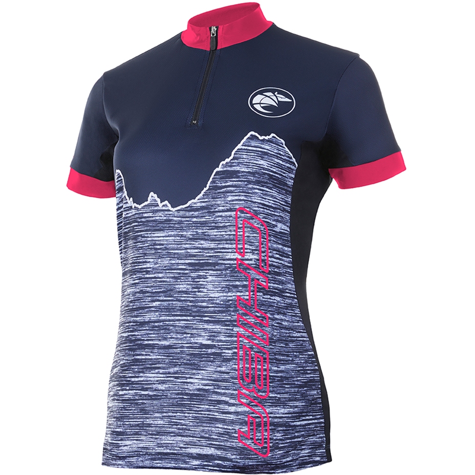Produktbild von Chiba Watzmann Kurzarmtrikot Damen - schwarz/pink