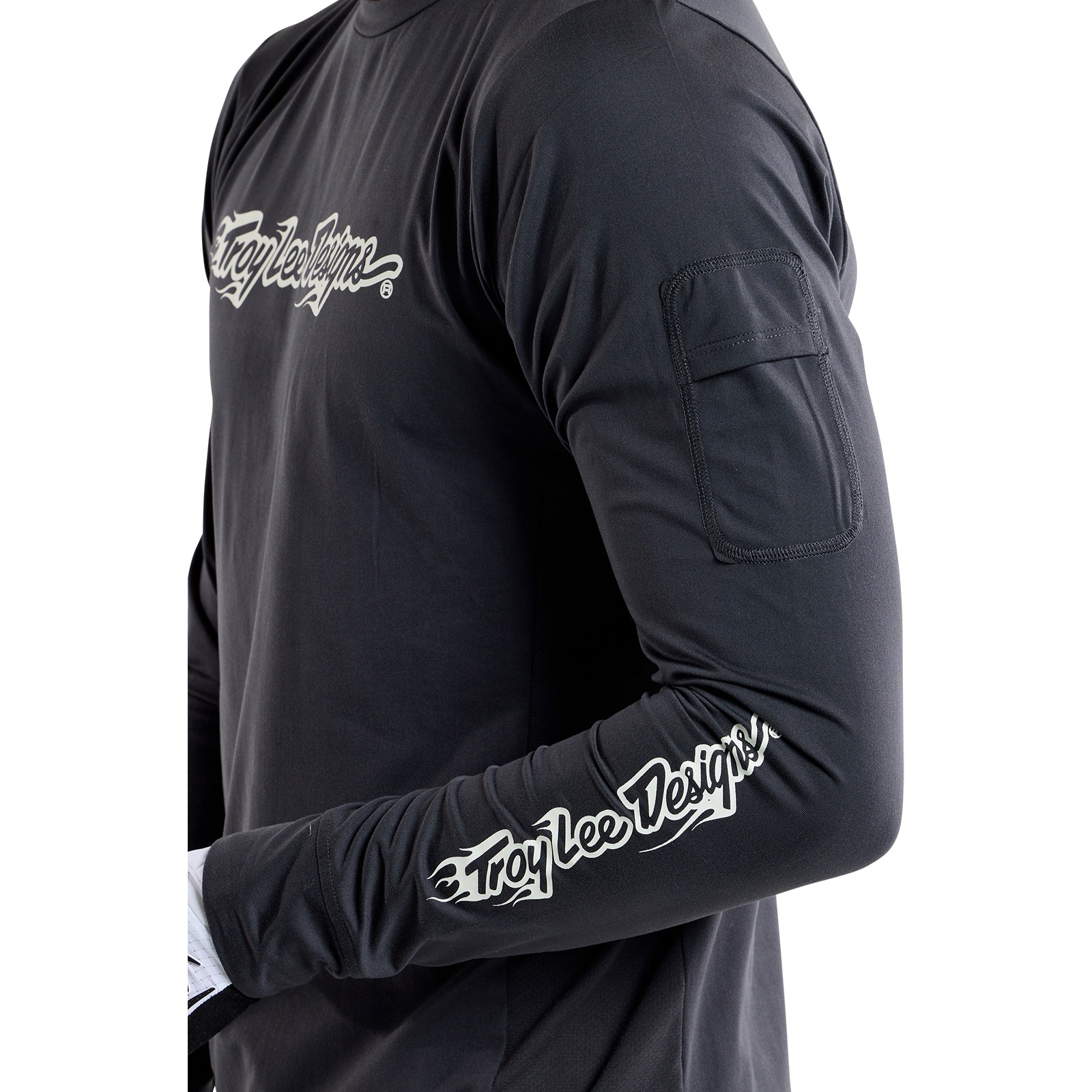 Troy Lee Designs Ruckus Ride Long Sleeve Tee Men - Burn Out Carbon 