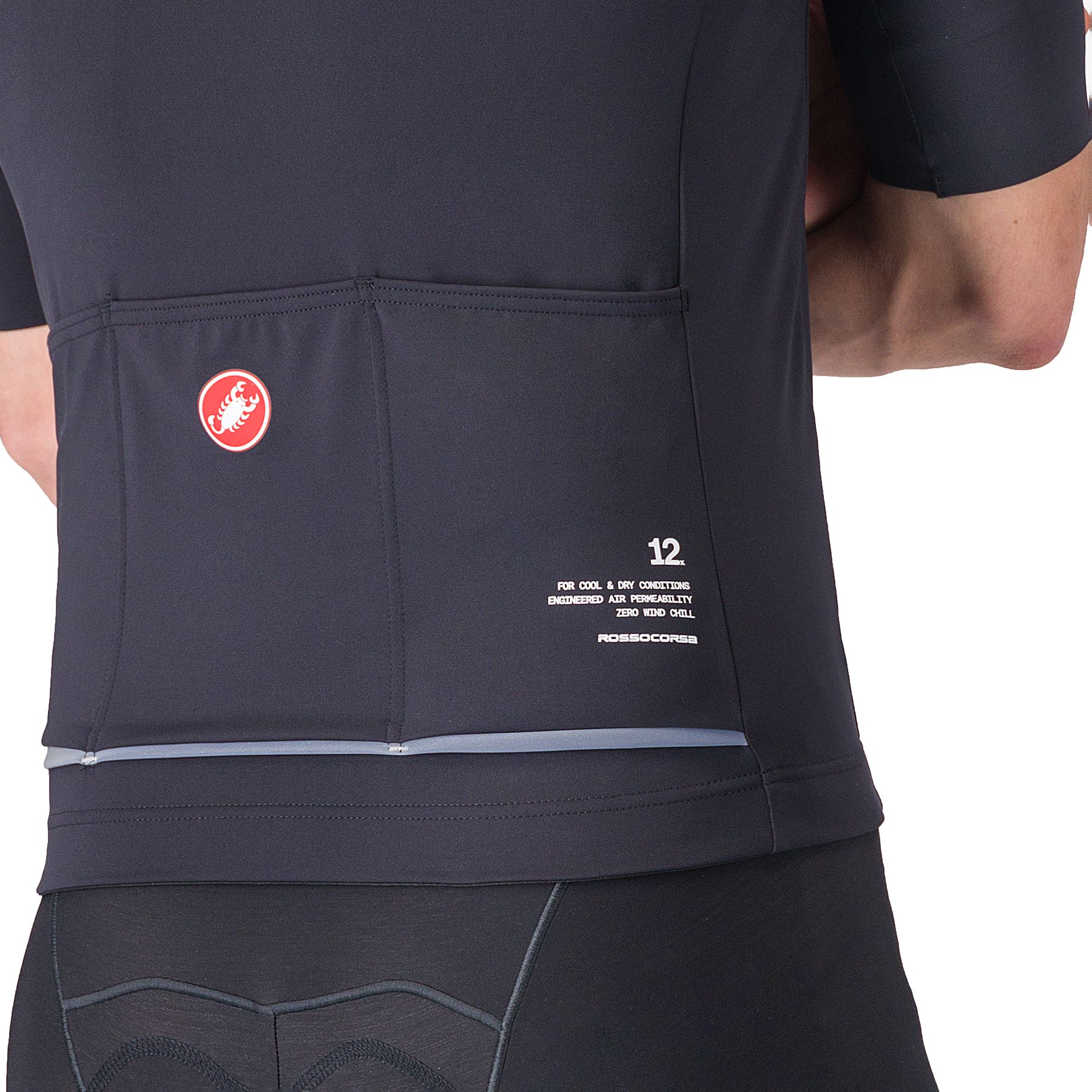 Castelli Do.Di.Ci. Short Sleeve Jacket Men - light black 085 | BIKE24