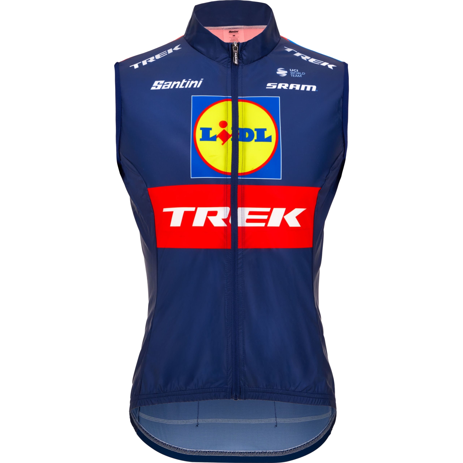 Picture of Santini Team Lidl-Trek 2024 Wind Cycling Vest Men - Fan Line RE5457524LT - print