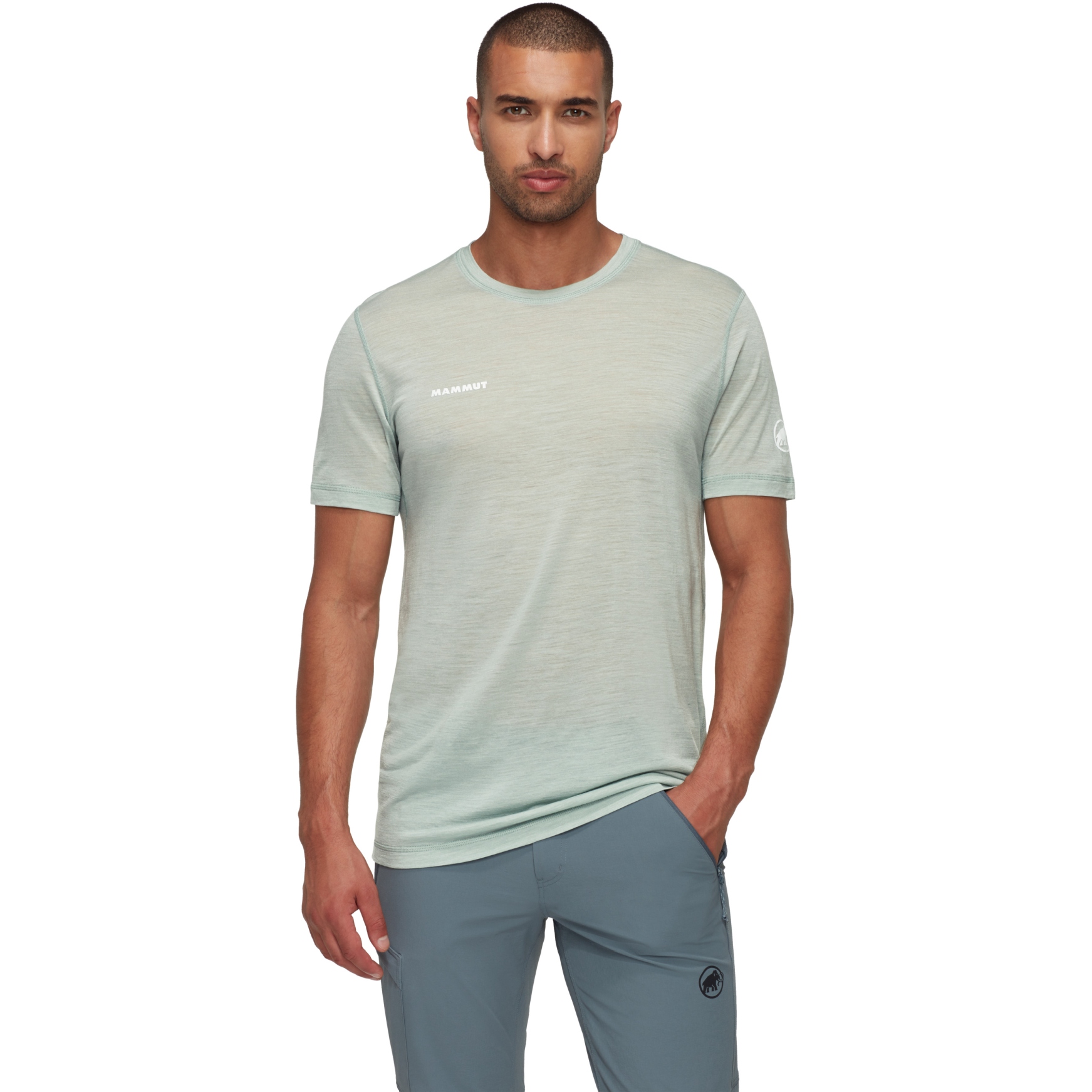 Produktbild von Mammut Tree Wool T-Shirt Herren - silver sage melange
