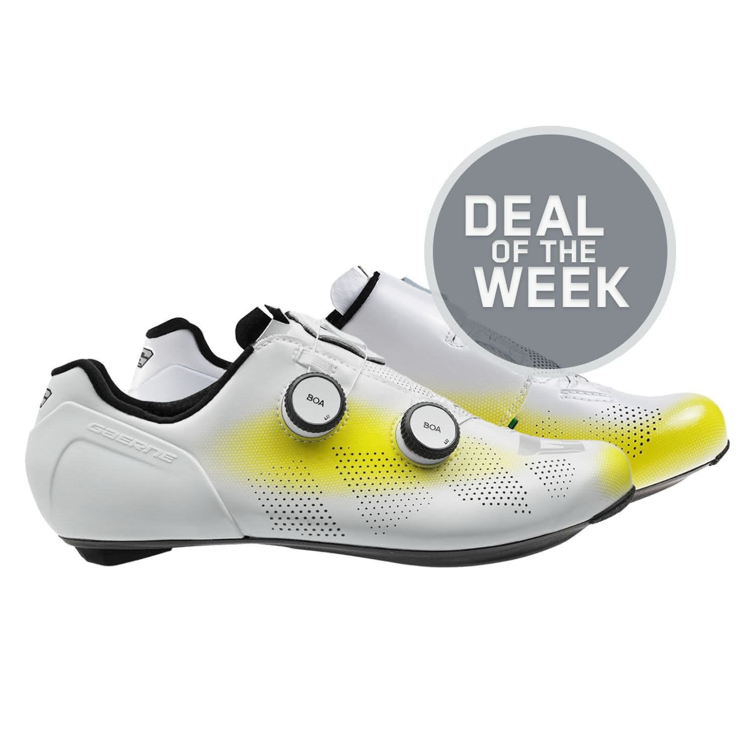Produktbild von Gaerne Carbon G.STL Rennradschuhe - Light Yellow White