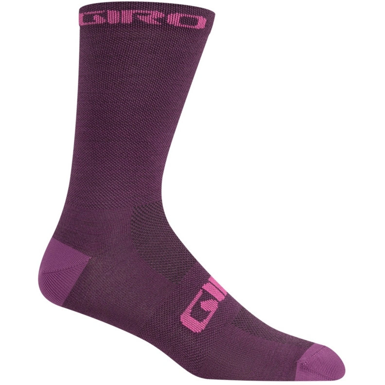 Produktbild von Giro Seasonal Merino Wool Fahrradsocken - dark cherry/raspberry