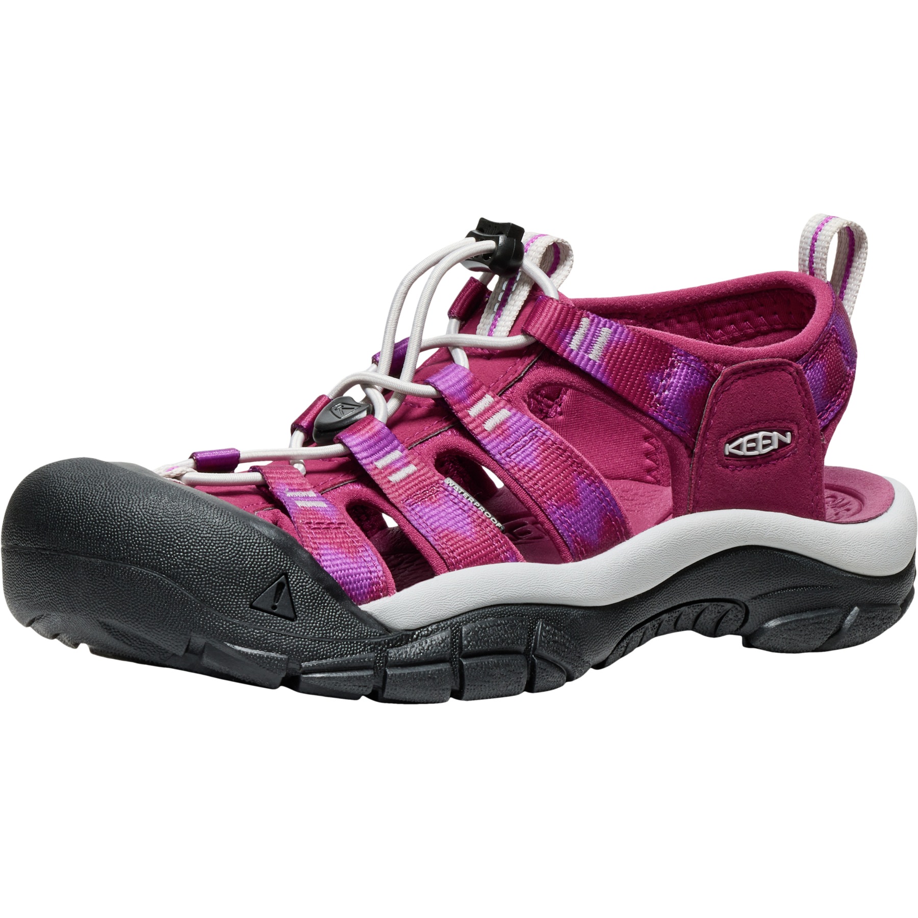 Produktbild von KEEN Newport H2 Sandalen Damen - Beaujolais/Star White