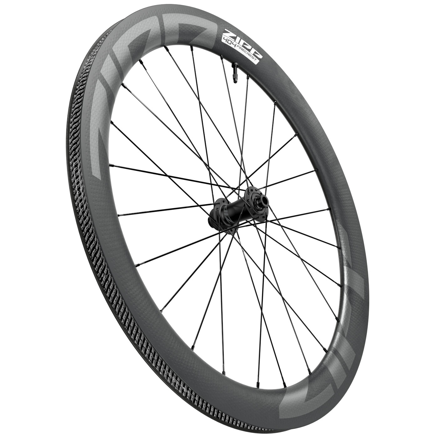 Productfoto van ZIPP 404 Firecrest Carbon Front Wheel - Tubeless - Centerlock - 12x100mm - black