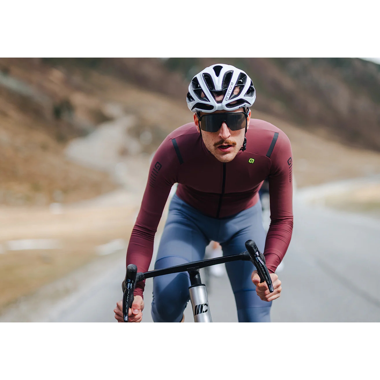 Maillot Cycliste Homme ALE - Bleu & Jaune Taille XL (Occasion Excellent État)