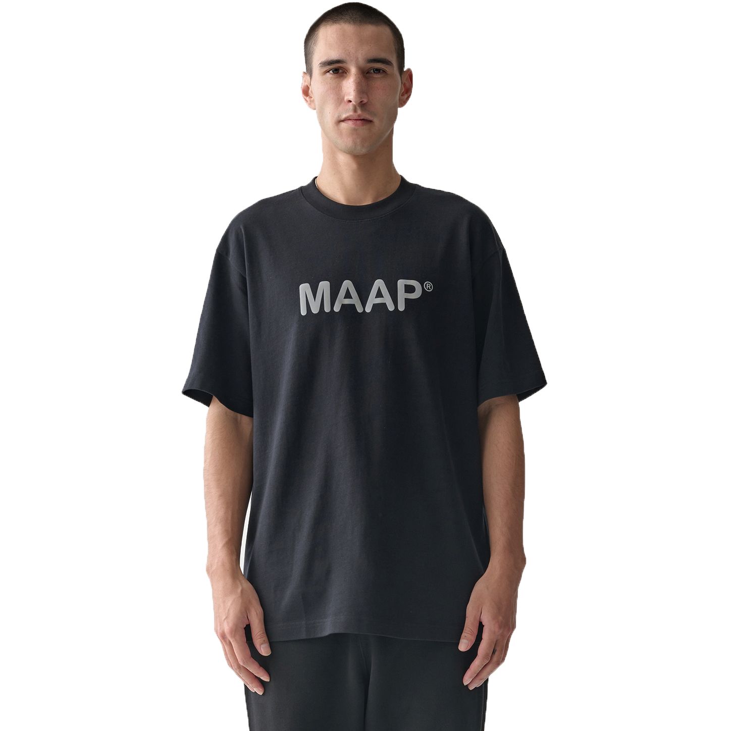 Productfoto van MAAP Essentials Text T-Shirt Heren - zwart