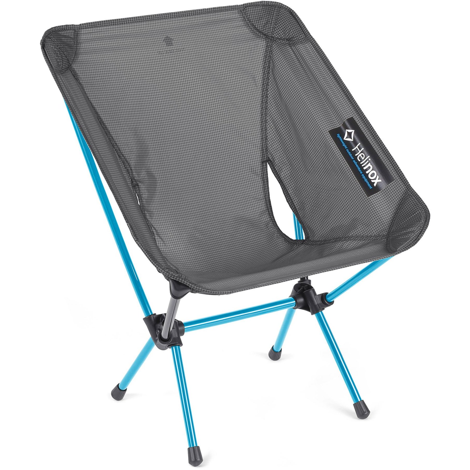 Produktbild von Helinox Chair Zero L - Campingstuhl - Schwarz / Cyan Blue