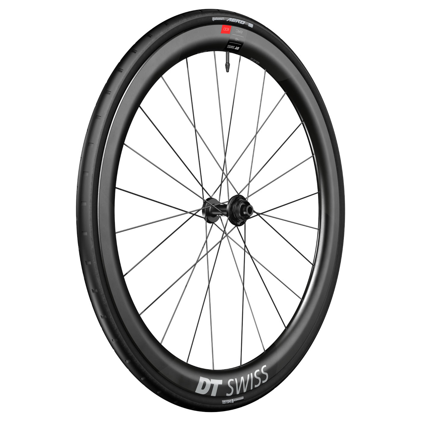 Колесная система DT Swiss | Continental WTS - Переднее колесо ERC 1100 DICUT 45 + складная шина AERO 111 - 28