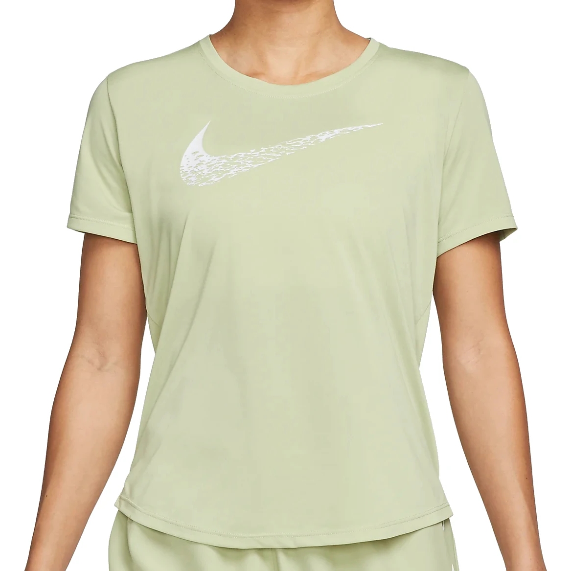 Immagine prodotto da Nike Run Maglia a Maniche Corte Donna - Swoosh - olive aura/white DM7777-371