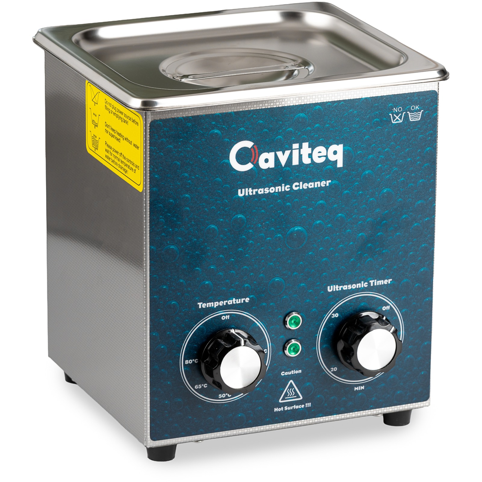 Caviteq Appareil Nettoyage Ultrasons - Ultrasonic Cleaner 2L | BIKE24