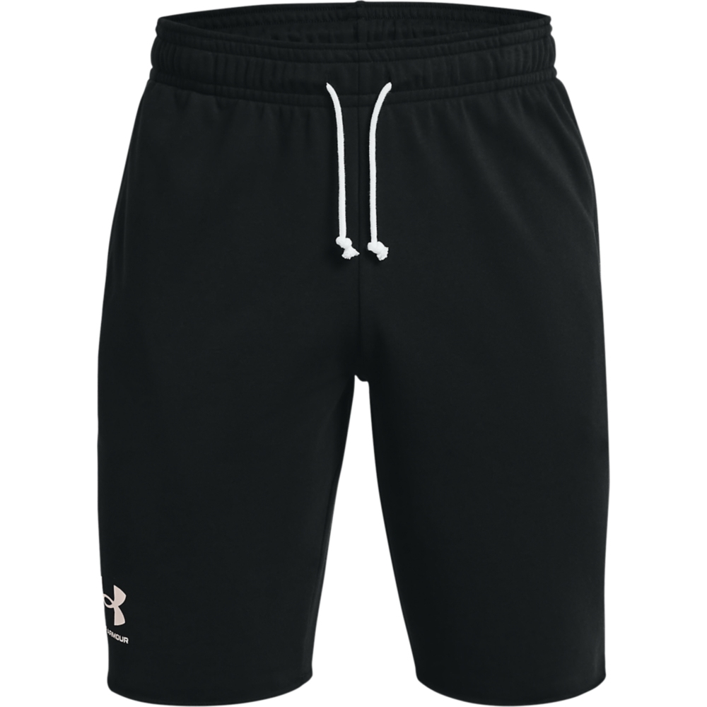 Produktbild von Under Armour Herren UA Rival Shorts aus French Terry - Black/Onyx White