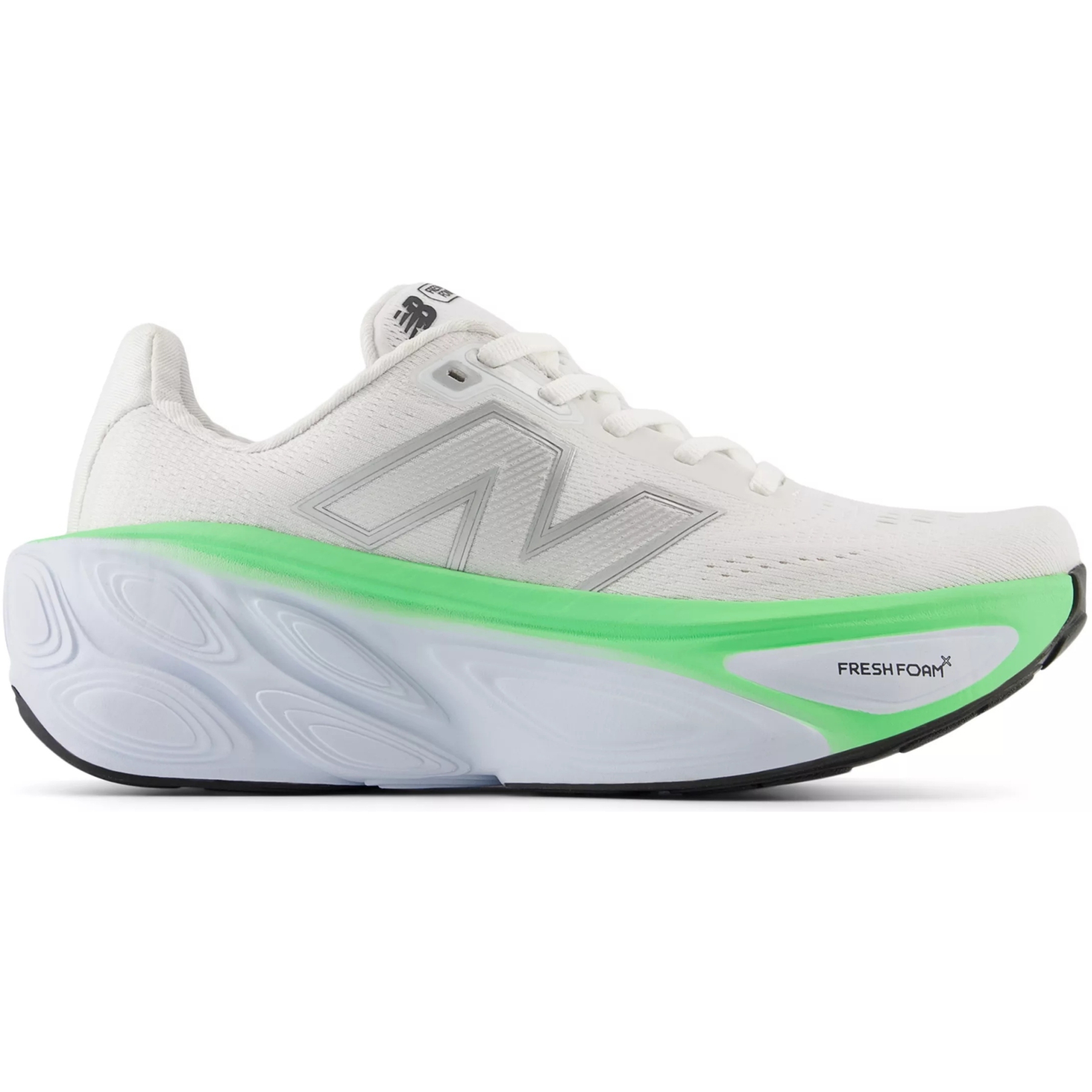 Produktbild von New Balance Fresh Foam X More v5 Laufschuhe Damen - White/Ice Blue/Electric Jade