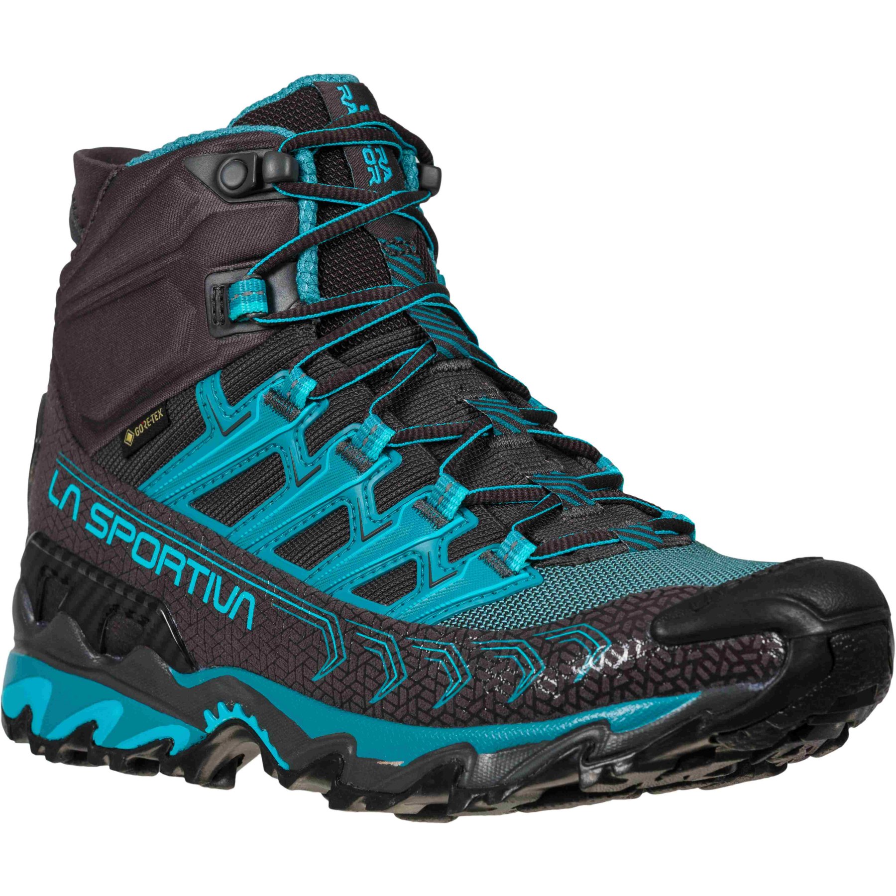 La Sportiva Ultra Raptor II Mid GTX Hiking Shoes Women Carbon/Topaz  BIKE24