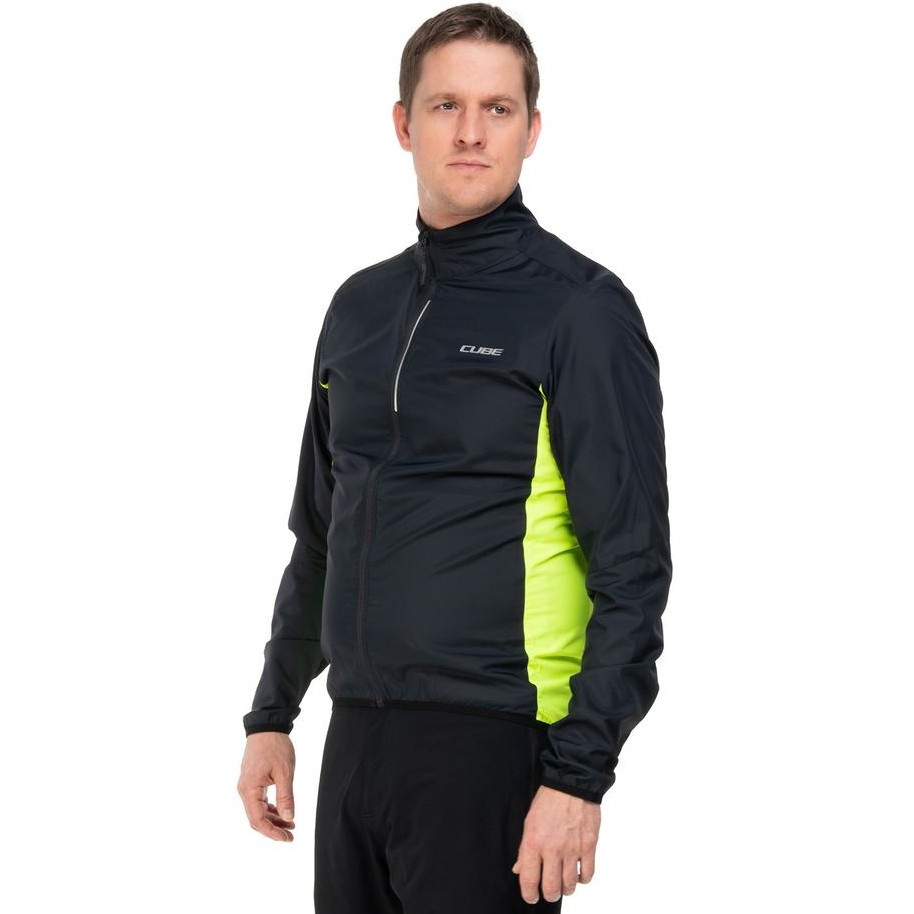 Produktbild von CUBE CMPT Windjacke Herren - black´n´yellow
