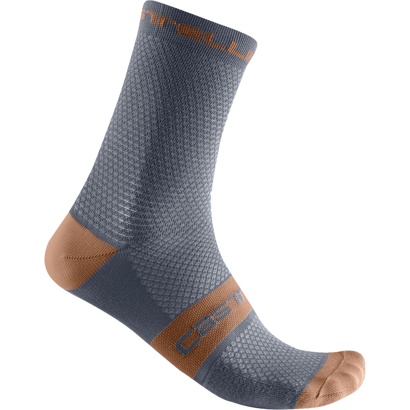 Produktbild von Castelli Superleggera T 12 Socken Herren - light steel blue/bronze 062