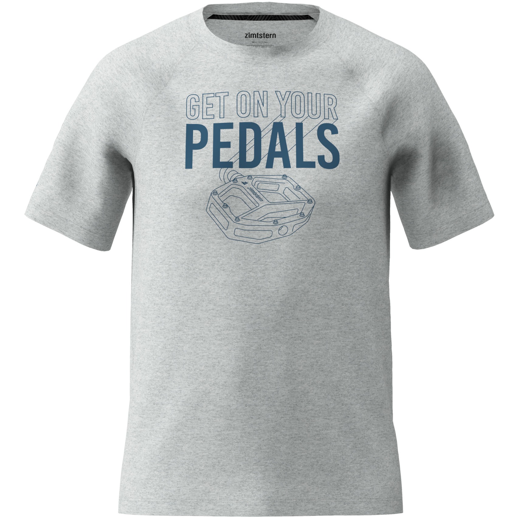 Picture of Zimtstern Pedalz Casual Tee Men - Glacier Grey Melange