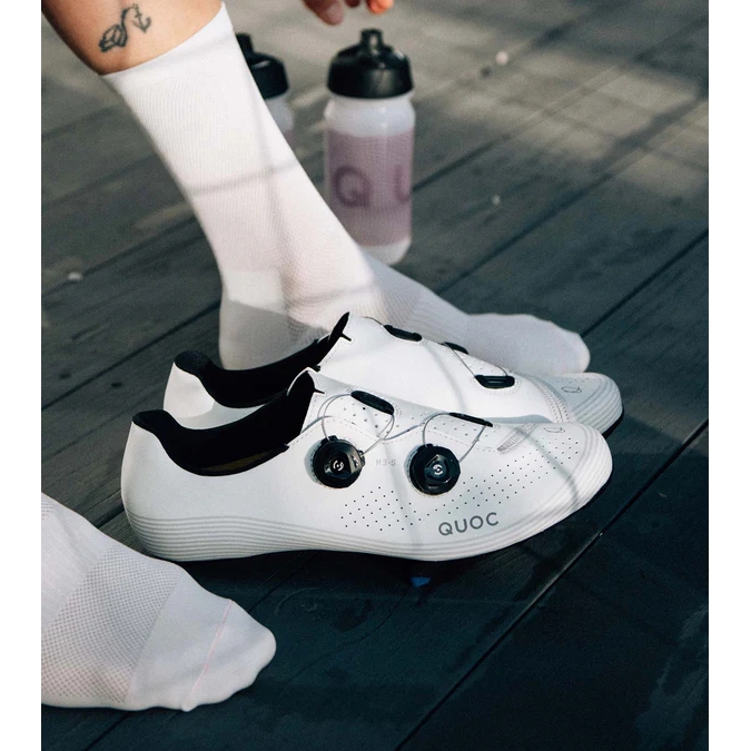 QUOC M3-sport ホワイト サイズ43 ビンディングシューズ QUOC M3 Sport Road Cycling Shoe