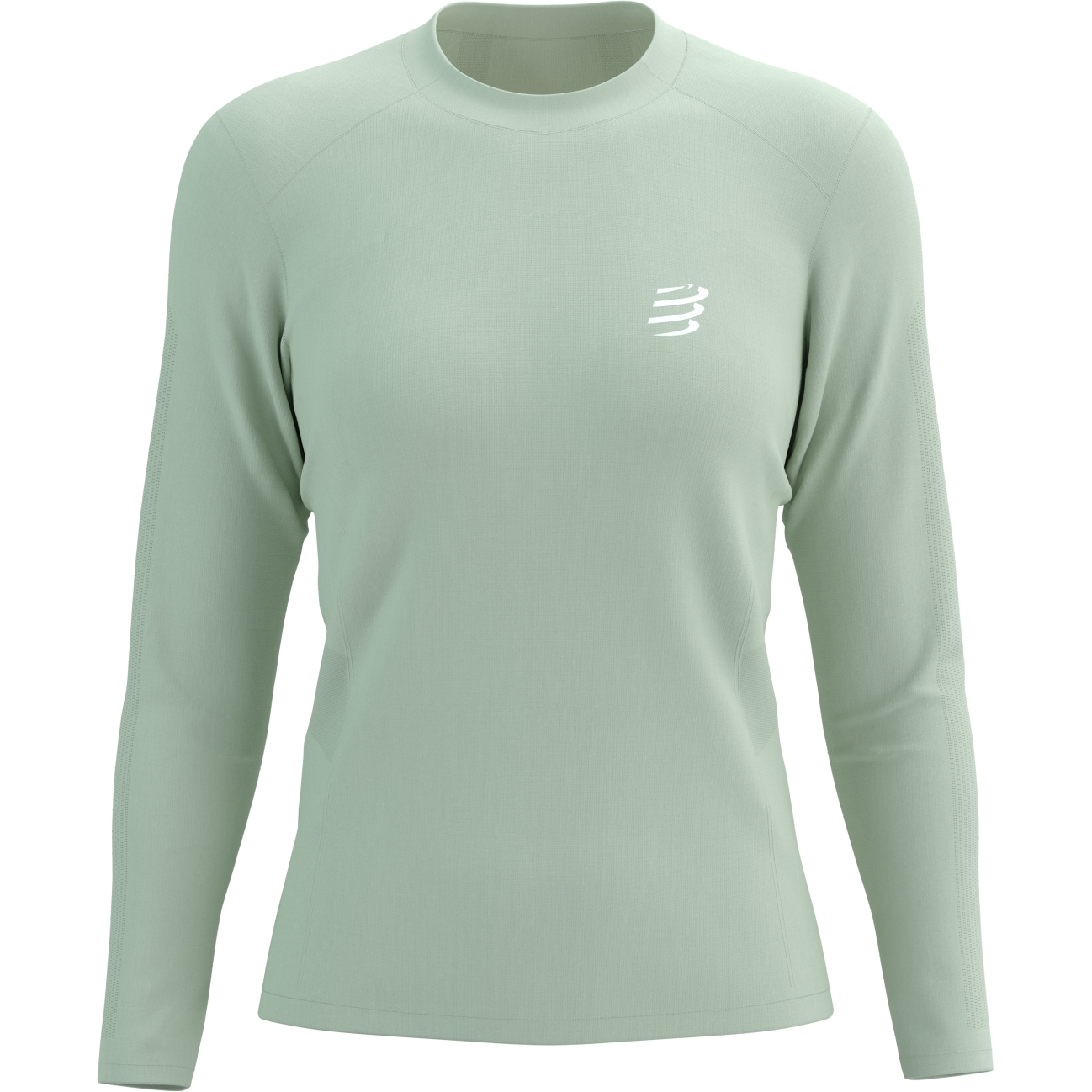 Produktbild von Compressport Performance Running Langarmshirt Damen - almost aqua/reflective white
