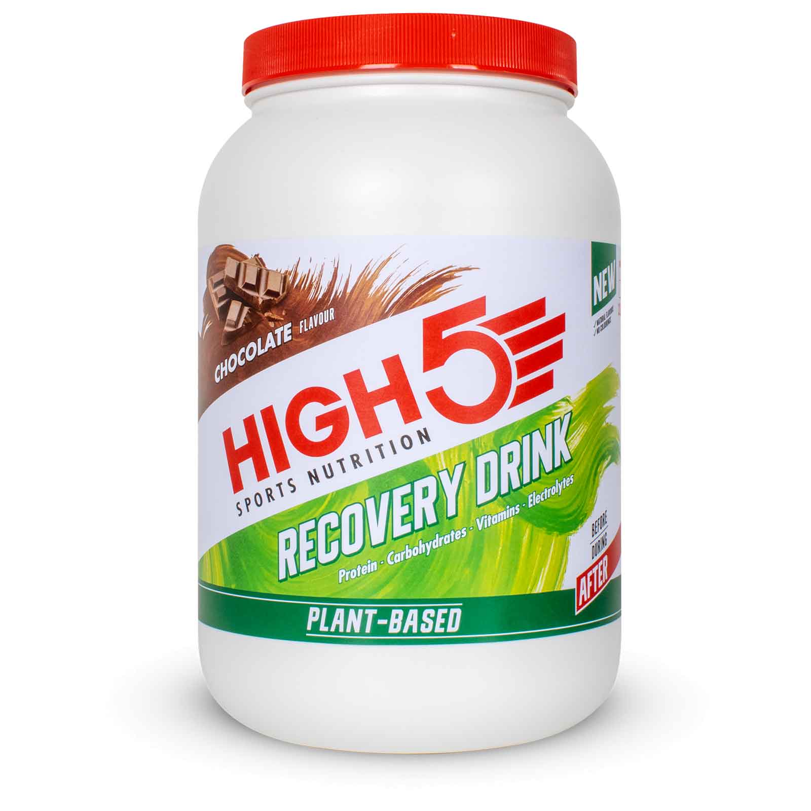 Produktbild von High5 Plant-Based Recovery Drink - Kohlenhydrat-Protein-Getränkepulver - 1600g
