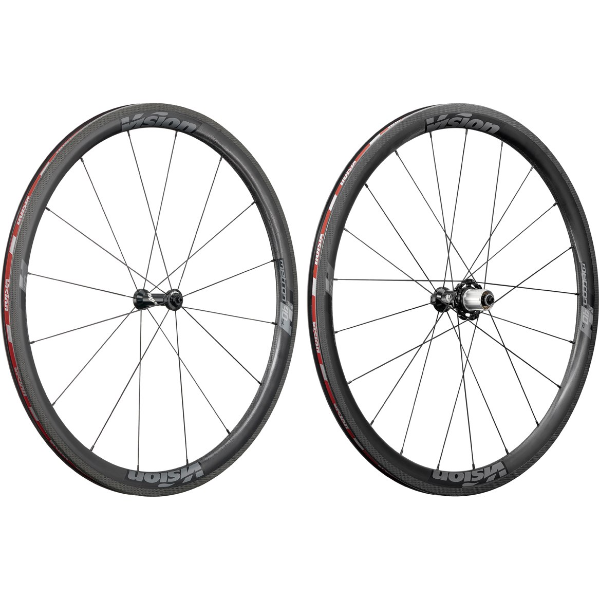 Picture of Vision Metron 40 SL Carbon Wheelset - Tubeless Ready - Clincher - Shimano HG