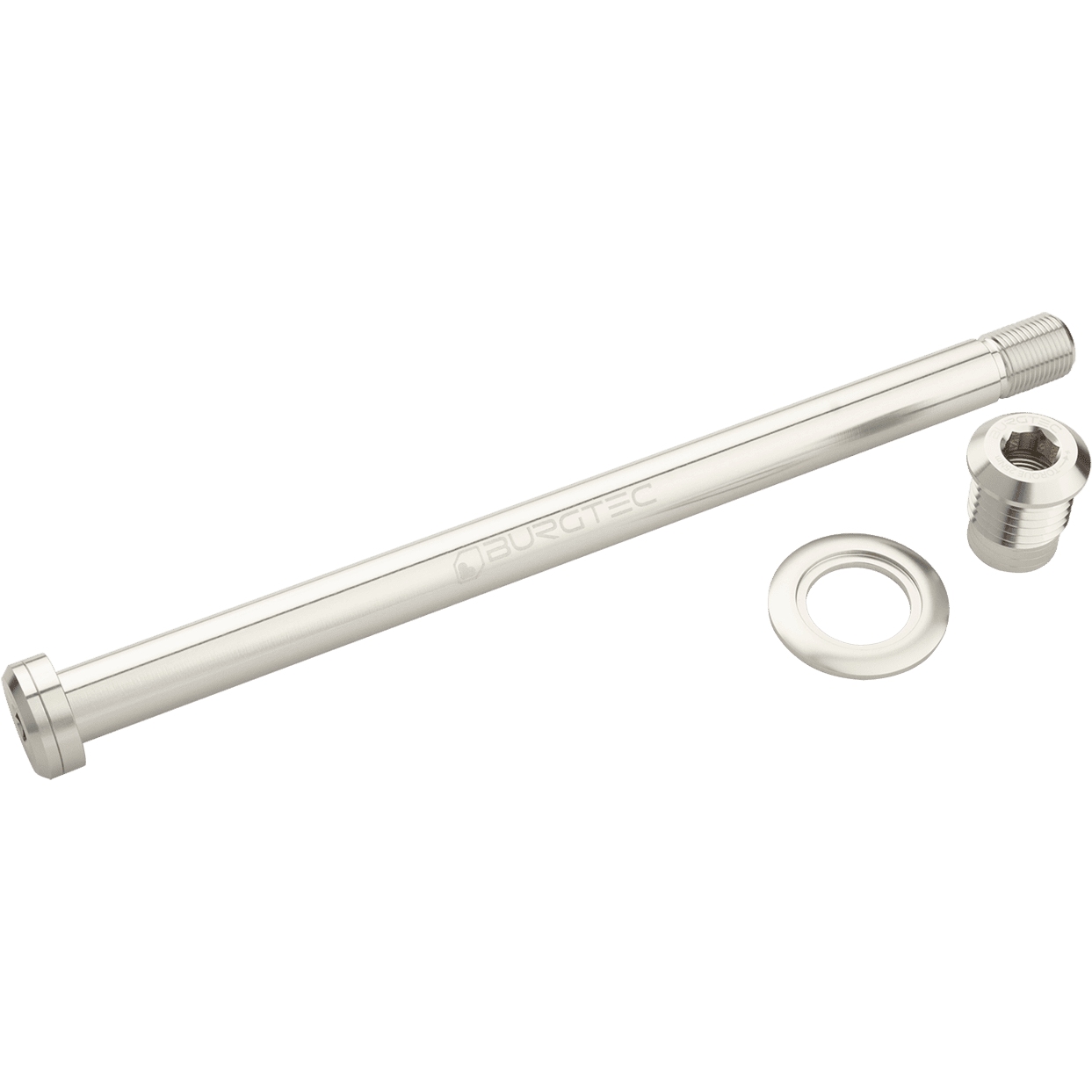 Produktbild von Burgtec Steckachse - 184.5mm | für Trek - rhodium silver