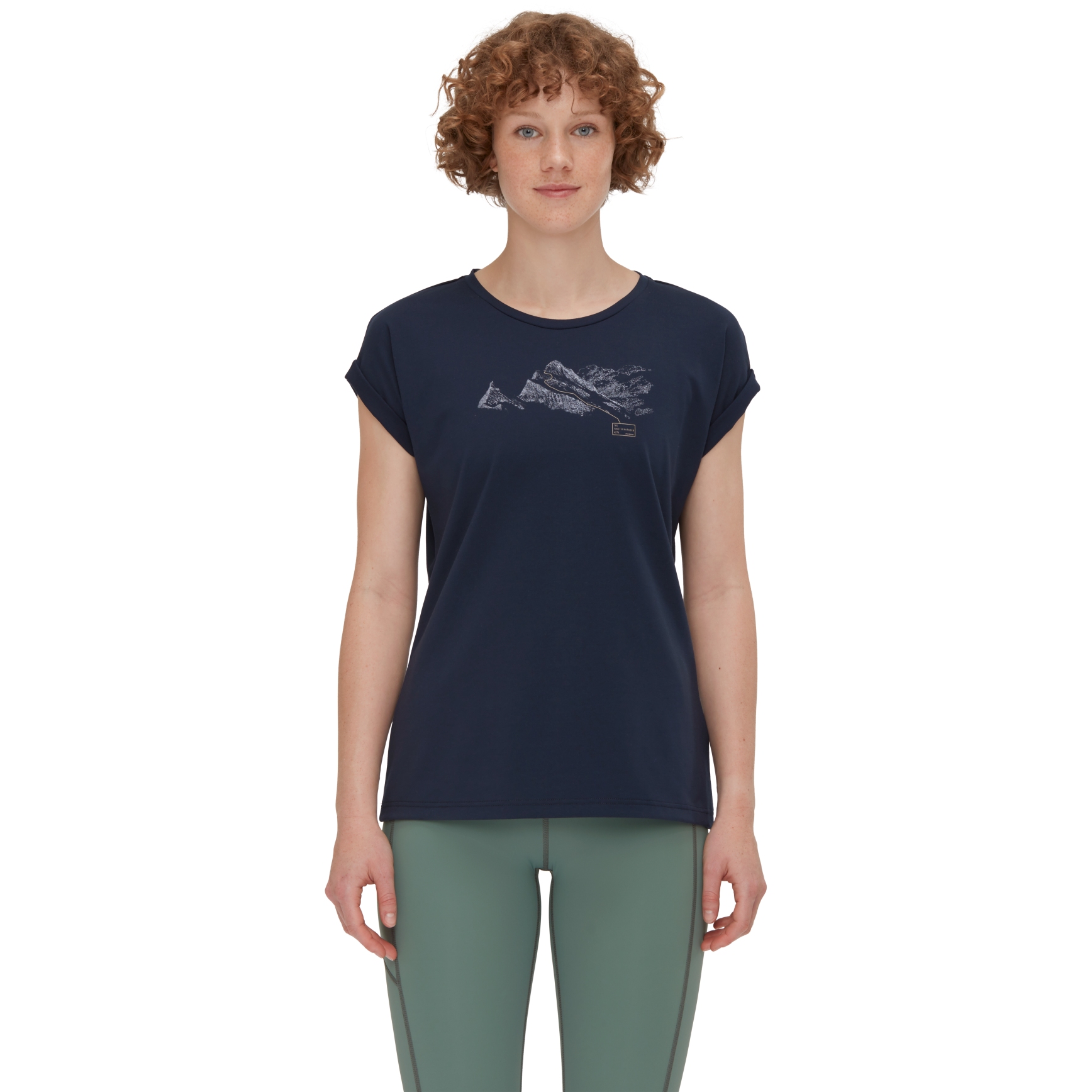 Foto de Mammut Camiseta Mujer - Mountain Finsteraarhorn - marine