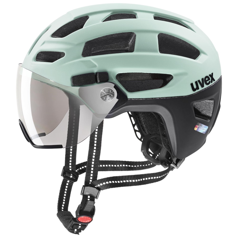 Produktbild von Uvex finale visor Helm - jade-schwarz matt