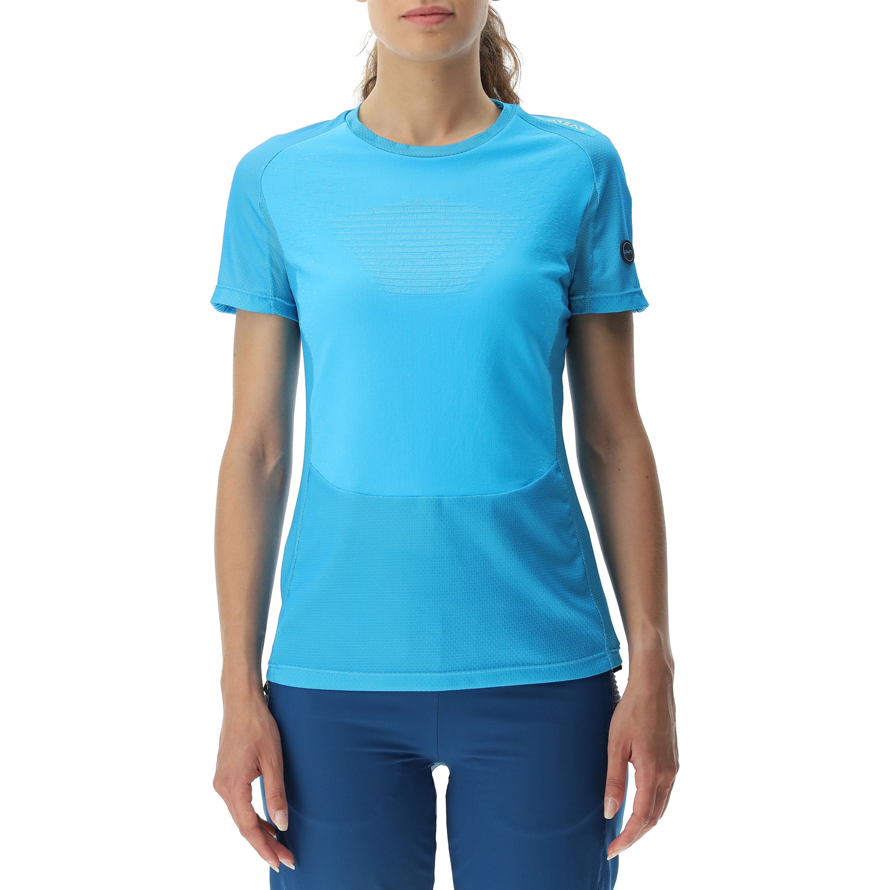 Image of UYN Crossover Short Sleeve Shirt Women - Blue Danube