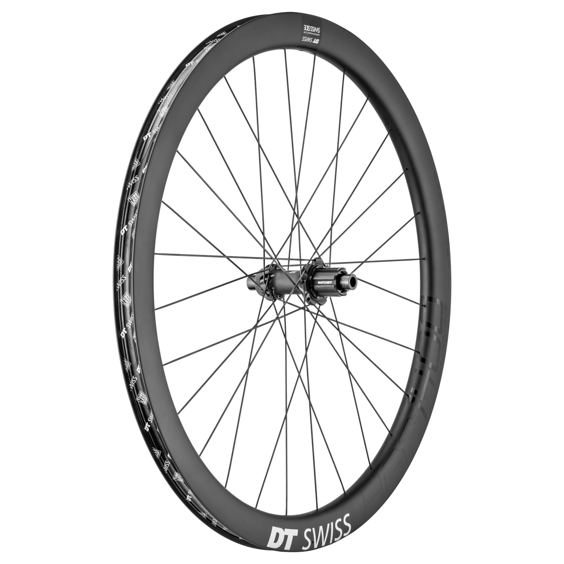 Picture of DT Swiss HGC 1400 SPLINE 42 Rear Wheel - 28&quot; | Carbon | Hookless | Centerlock - 12x142mm - N3W | XDR