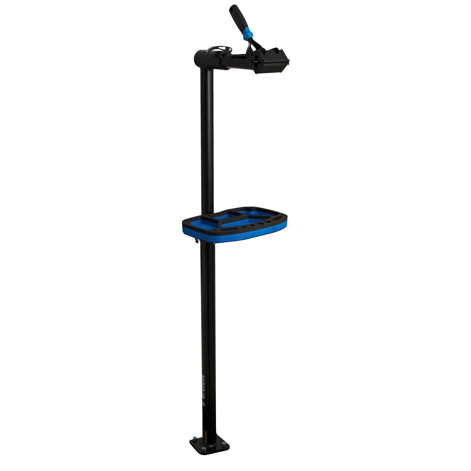 Produktbild von Unior Bike Tools Montageständer, Spannfutter mit Feder - 1693B1 - schwarz/blau