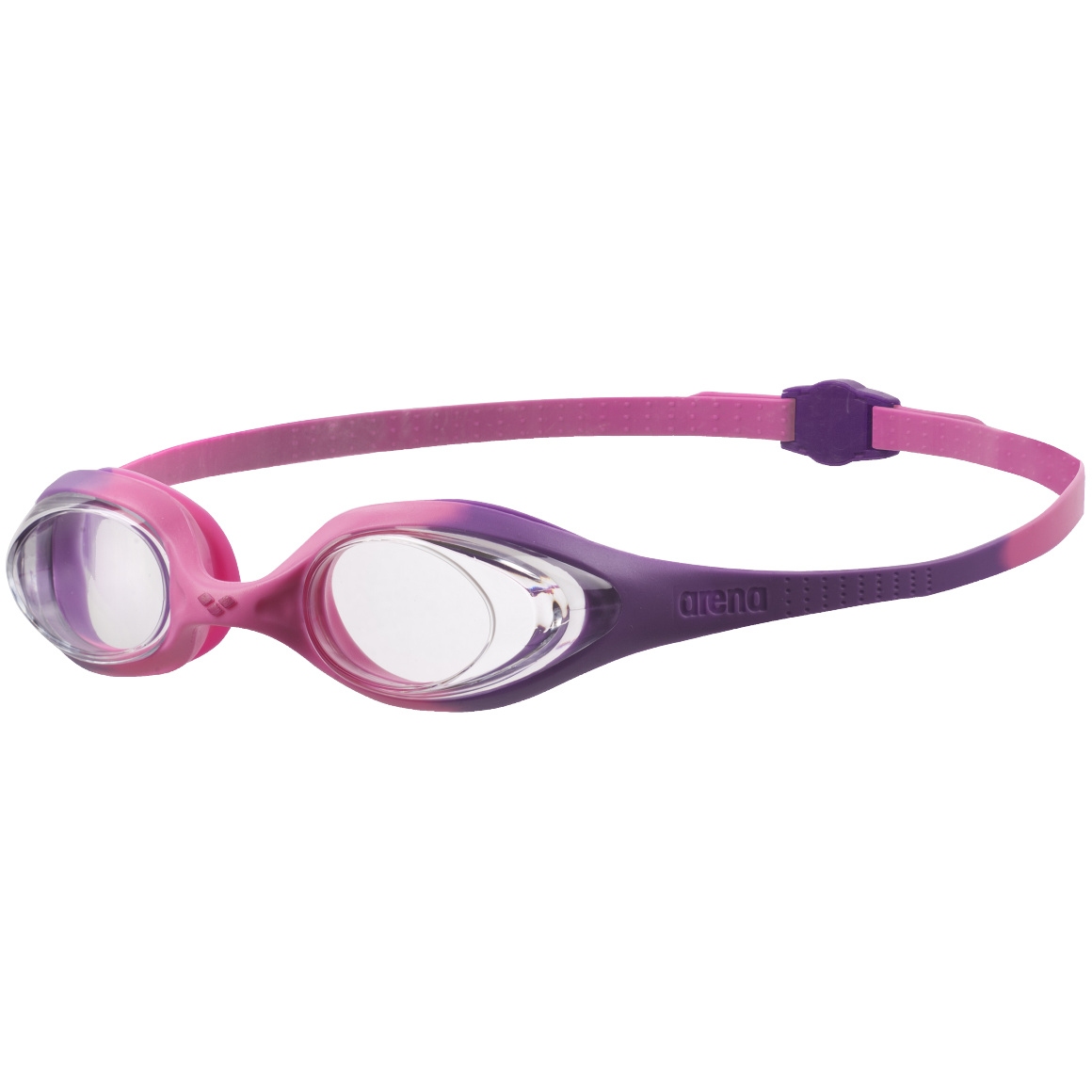 Image of arena Spider Junior Swimming Goggle - Clear - violet-pink