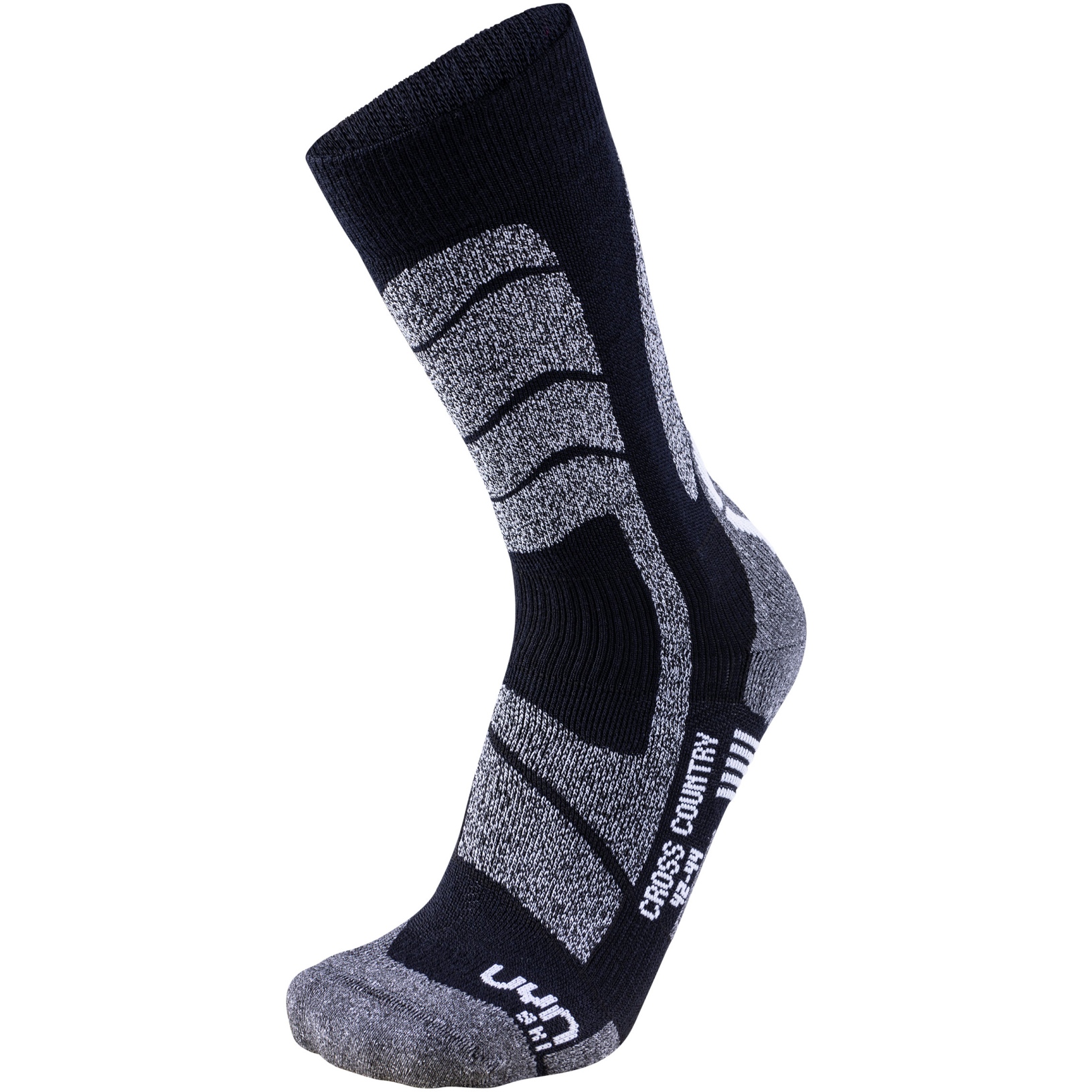 Produktbild von UYN Ski Cross Country Socken Herren - Black/Mouline