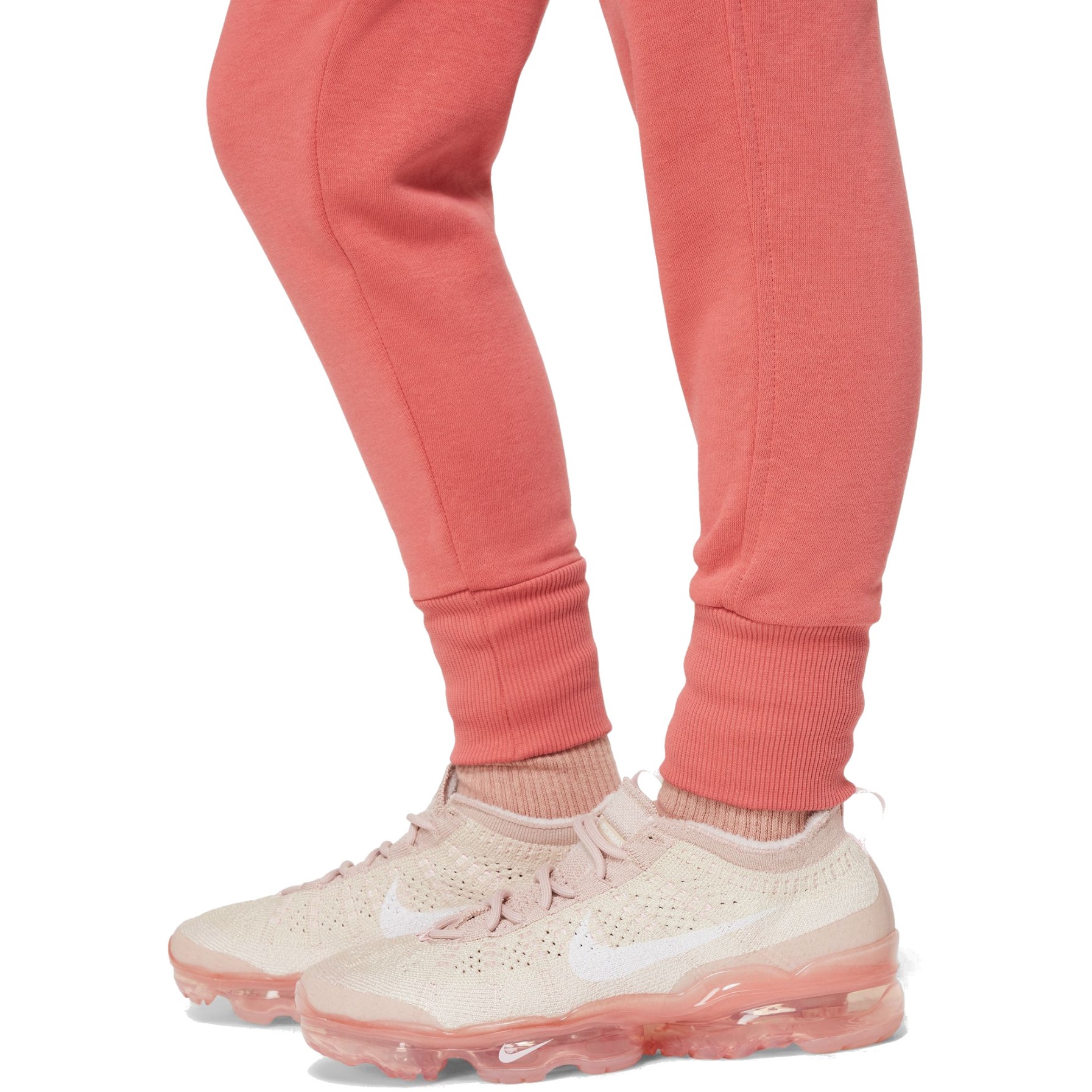 white and red nike joggers