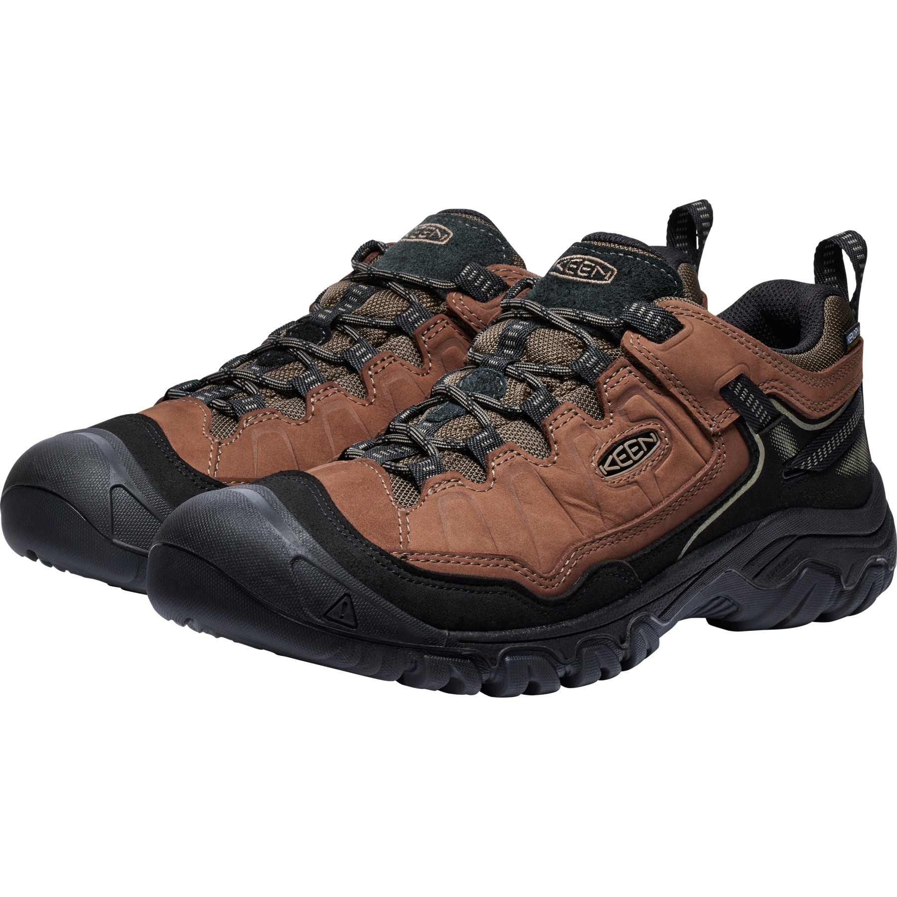 KEEN Targhee IV Waterproof Hiking Shoes Men - Bison/Black | BIKE24